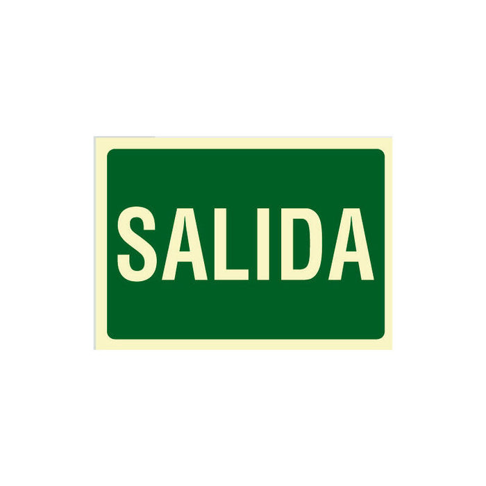 Cartel De Señalización Evacuación Salida