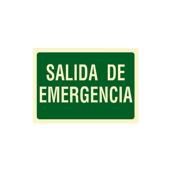 Cartel De Señalización Salida De Emergencia