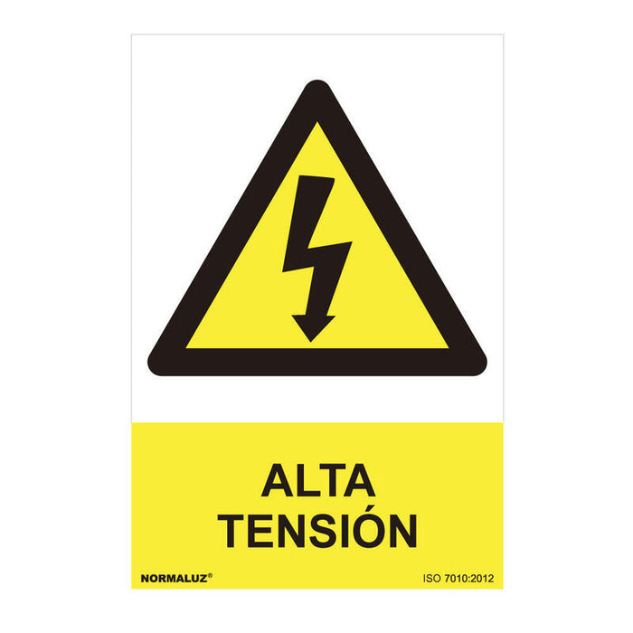 Cartel Peligro "Alta Tension" (Pvc 0.7mm) 30x40cm Normaluz