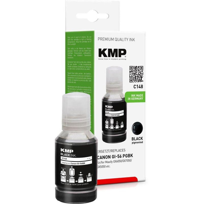 Cartucho Kmp Canon Maxify Gi56pgbk Negro 6000 Páginas Compatible C148