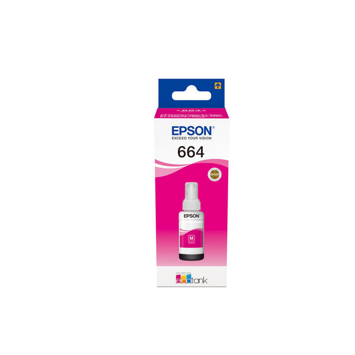 Cartucho Original Epson T6643 Magenta - C13t664340 Ml-70pag-6500