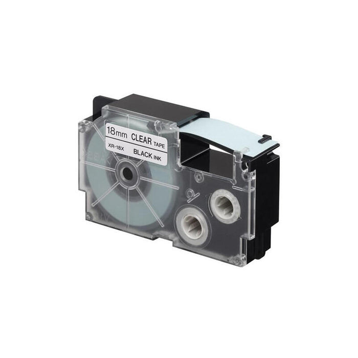 Casio Cinta Para Etiquetadora 8m X 18mm Negro/Transparente