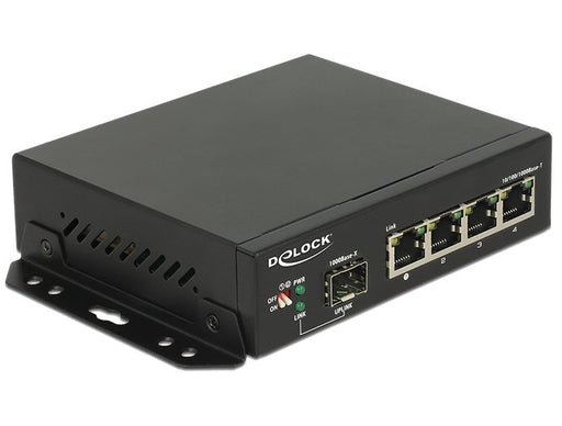 EAN 4043619877041 - DeLOCK 87704 switch Gigabit Ethernet (10/100/1000) Negro imagen 1