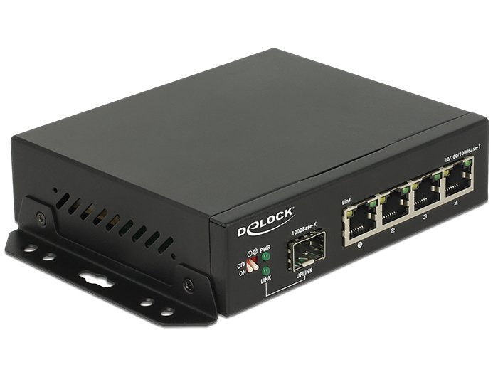 EAN 4043619877041 - DeLOCK 87704 switch Gigabit Ethernet (10/100/1000) Negro imagen 1