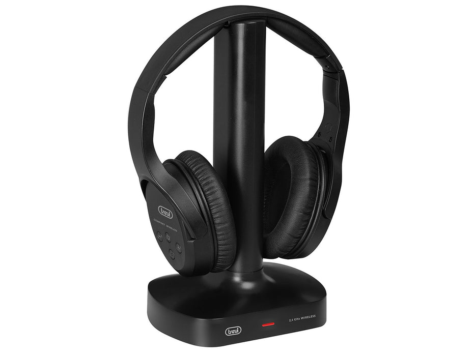 EAN 8011000026824 - Trevi FRS 1480 R Auriculares Inalámbrico y alámbrico Diadema Música USB Tipo C Base de carga Negro imagen 4