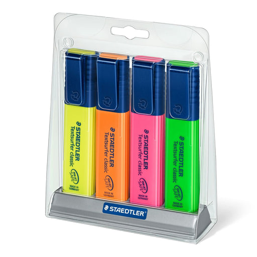 EAN 4007817364390 - Staedtler Textsurfer classic 364 marcador 4 pieza(s) Punta de cincel Verde, Naranja, Rosa, Amarillo imagen 1
