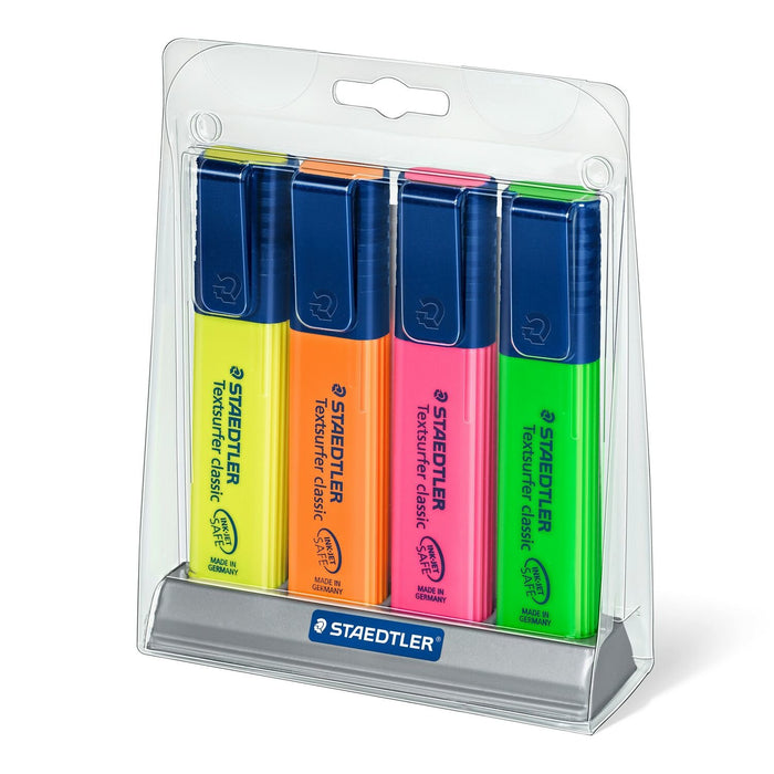 EAN 4007817364390 - Staedtler Textsurfer classic 364 marcador 4 pieza(s) Punta de cincel Verde, Naranja, Rosa, Amarillo imagen 1