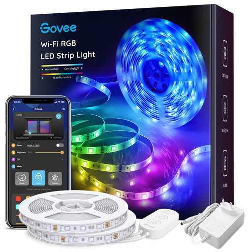 EAN 6974316990734 - Govee Wi-Fi RGB LED Strip Light Tira de luz inteligente Wi-Fi/Bluetooth imagen 1