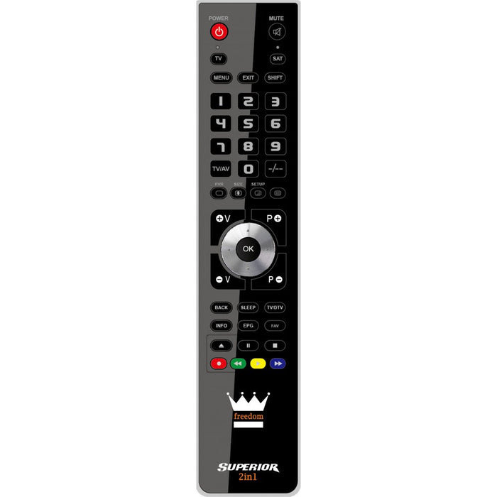 EAN 8054242080223 - Superior FREEDOM 2v1 mando a distancia RF inalámbrico DTT, DVD/Blu-ray, Centro multimedia, Media player,  imagen 1