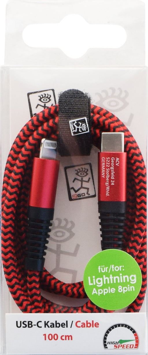 EAN 4010425971973 - 2GO 797197 cable de conector Lightning 1 m Rojo imagen 2
