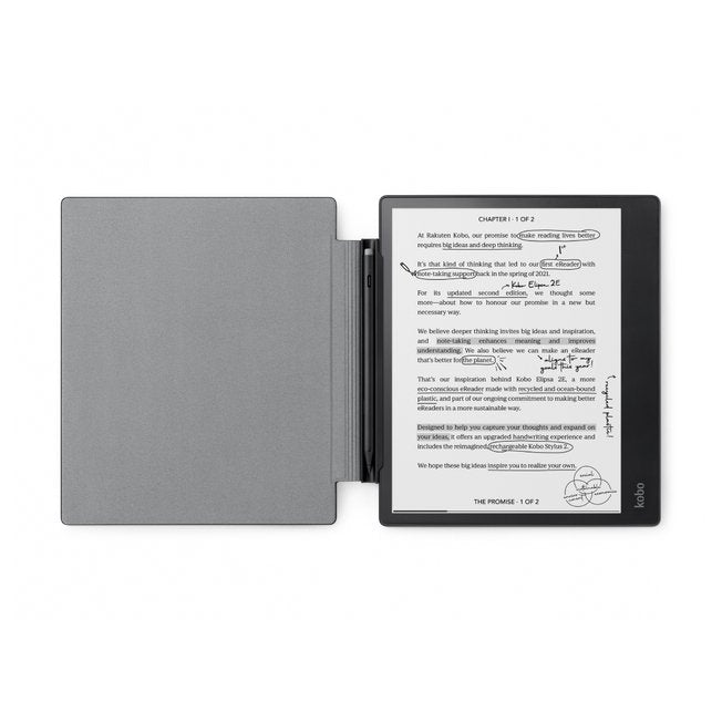 EAN 0681495008612 - Rakuten Kobo N605-AC-BK-E-PU funda para libro electrónico 26,2 cm (10.3") Negro imagen 2