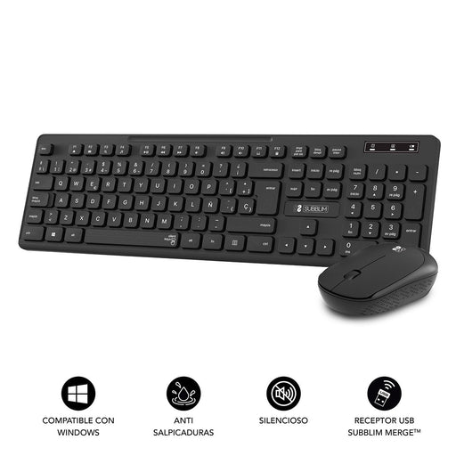 EAN 8436586742379 - SUBBLIM SUBKBC-CSSW10 teclado Ratón incluido Universal RF inalámbrico QWERTY Español Negro imagen 2