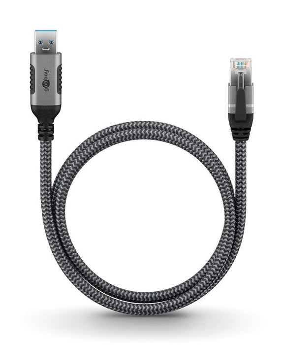 EAN 4040849706943 - Goobay 70694 cambiador de género para cable USB A RJ-45 Negro, Plata imagen 5