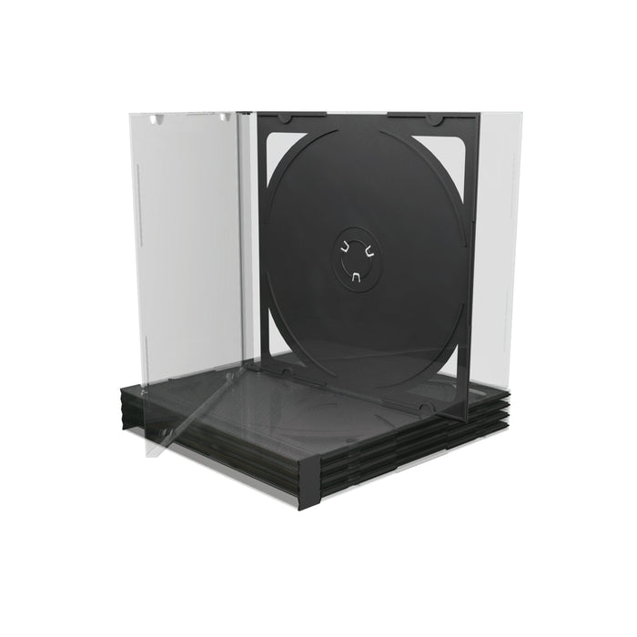 EAN 4260057127167 - MediaRange BOX31-2 funda para discos ópticos Caja transparente para CD 2 discos Negro, Transparente imagen 2