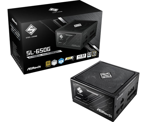 EAN 4710483948916 - Asrock SL-650G Steel Legend unidad de fuente de alimentación 650 W 20+4 pin ATX ATX Negro imagen 1