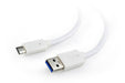EAN 8716309099349 - Gembird CCP-USB3-AMCM-W-0.1M cable USB USB 3.2 Gen 1 (3.1 Gen 1) 0,1 m USB C USB A Blanco imagen 2