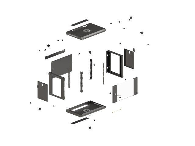 EAN 5901969446913 - Lanberg WF03-5309-10B armario rack 9U Bastidor de pared Negro imagen 8