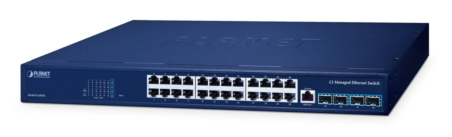EAN 4711605287258 - PLANET Layer 3 24-Port 10/100/1000T Gestionado L3 Gigabit Ethernet (10/100/1000) Energía sobre Ethernet ( imagen 1