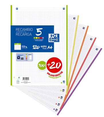 EAN 8412771048556 - Oxford 400174182 papel de cuaderno 210 x 297 mm (A4) 120 hojas imagen 1
