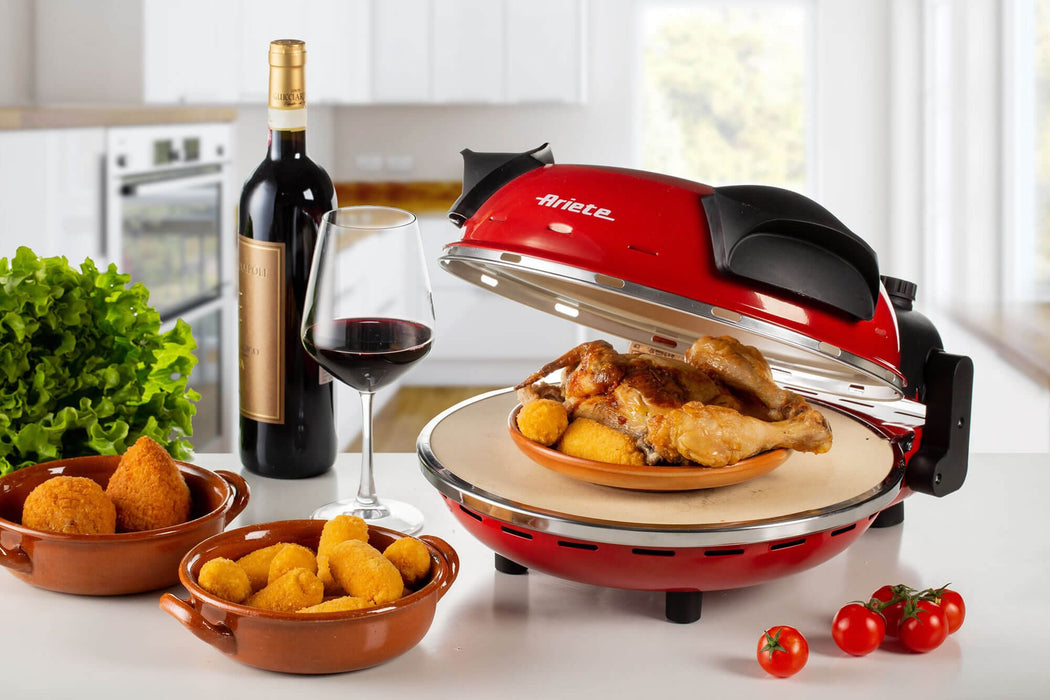 EAN 8003705116702 - Ariete 0909/10 fabricante de pizza y hornos 1 Pizza(s) 1200 W Negro, Rojo imagen 6