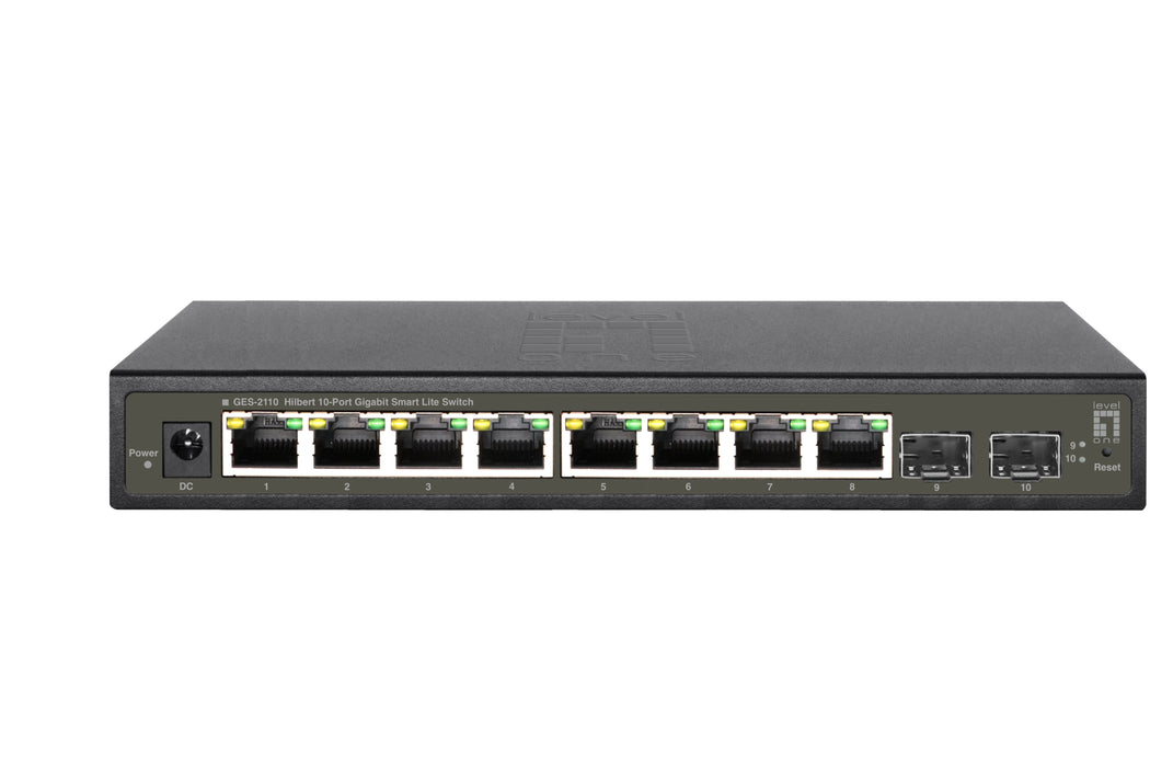 EAN 4015867229255 - LevelOne GES-2110 switch Gestionado L2 Gigabit Ethernet (10/100/1000) Negro imagen 1