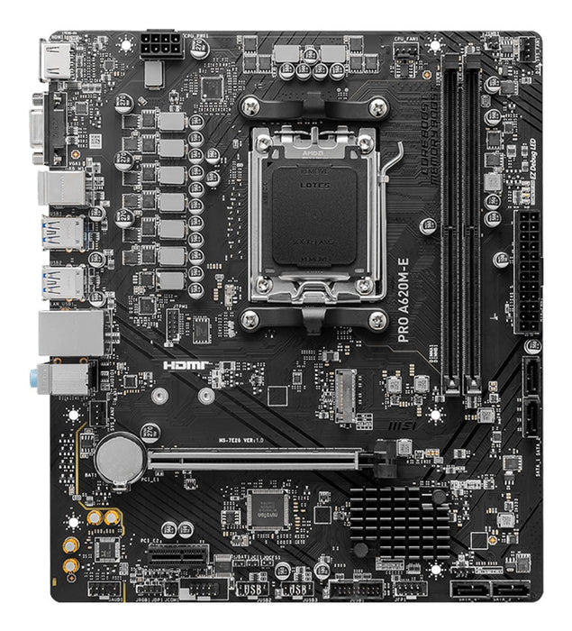 EAN 4711377093804 - MSI PRO A620M-E placa base AMD A620 Zócalo AM5 micro ATX imagen 2