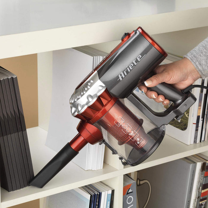 EAN 8003705116948 - Ariete 2761/10 Aspiradora escoba Corriente alterna Secar HEPA Sin bolsa 1 L 600 W Negro, Rojo imagen 3