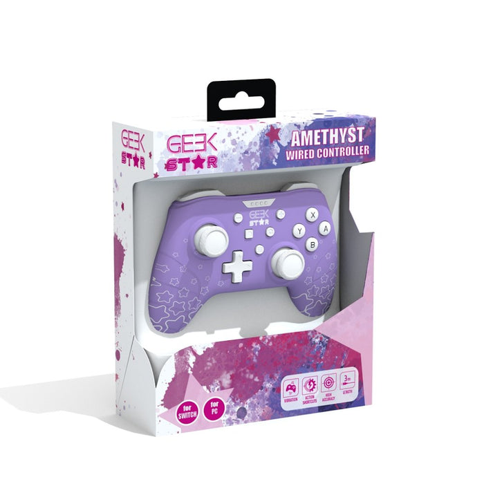 EAN 3328170285599 - Konix 61881114934 mando y volante Púrpura USB Gamepad Nintendo Switch, Nintendo Switch OLED imagen 5