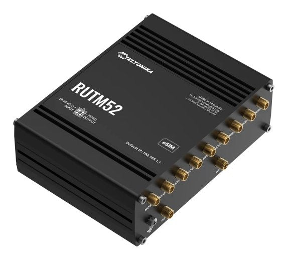 EAN 4779051842339 - Teltonika RUTM52 router inalámbrico Gigabit Ethernet Doble banda (2,4 GHz / 5 GHz) 5G Negro imagen 3