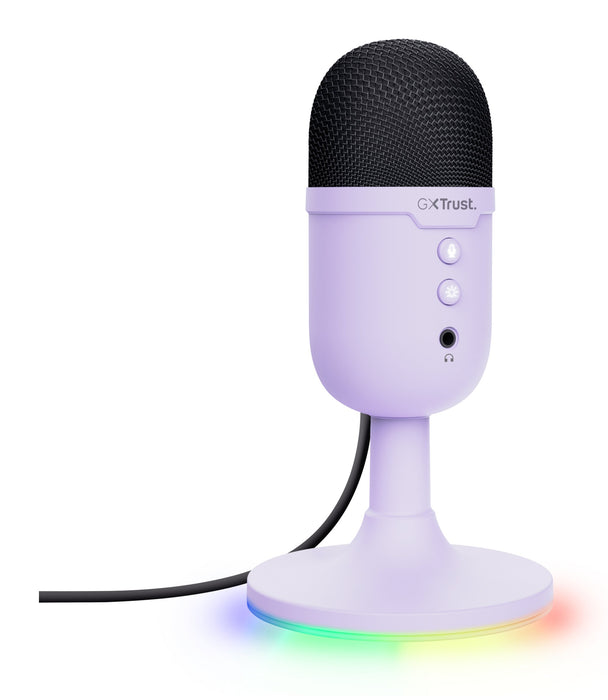 EAN 8713439253757 - Trust GXT 234P Yunix Púrpura Micrófono de superficie para mesa imagen 2