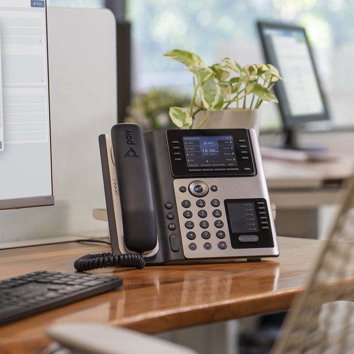 EAN 0197497341416 - Poly Edge E400 IP Phone and PoE-enabled teléfono IP Negro 8 líneas IPS imagen 3