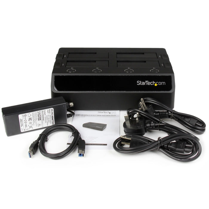 EAN 0065030857932 - StarTech.com SDOCK4U33 base de conexión para disco duro USB 3.2 Gen 1 (3.1 Gen 1) Type-B Negro imagen 6