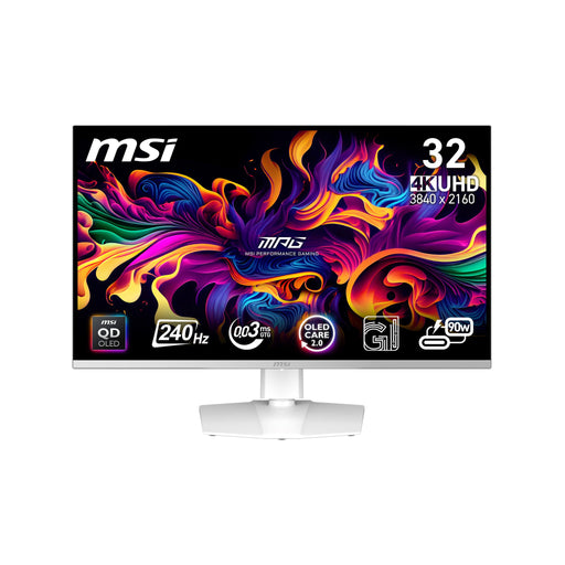 EAN 4711377266604 - MSI MPG 321URXW QD-OLED pantalla para PC 80 cm (31.5") 3840 x 2160 Pixeles 4K Ultra HD Blanco imagen 1