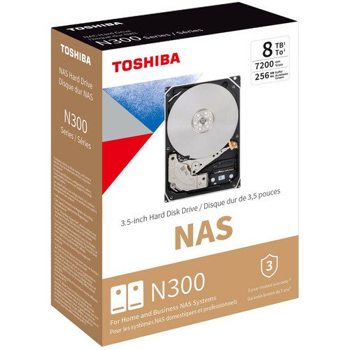 EAN 4260557511985 - Toshiba N300 NAS disco duro interno 8 TB 7200 RPM 256 MB 3.5" Serial ATA III imagen 2