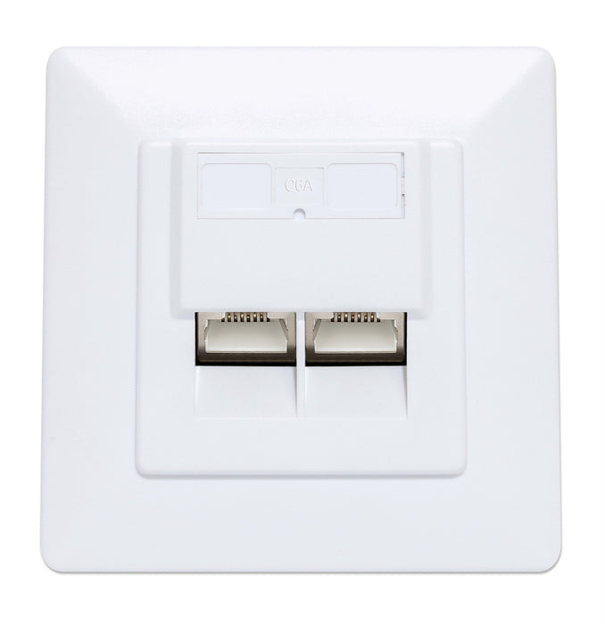 EAN 0766623771917 - Intellinet 771917 toma de corriente 2 x RJ-45 Blanco imagen 3