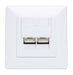 EAN 0766623771917 - Intellinet 771917 toma de corriente 2 x RJ-45 Blanco imagen 3