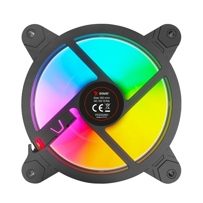 EAN 5901986047940 - Savio FAN-01 4-pack 120mm ARGB fan including controller and remote control Carcasa del ordenador Ventilad imagen 7