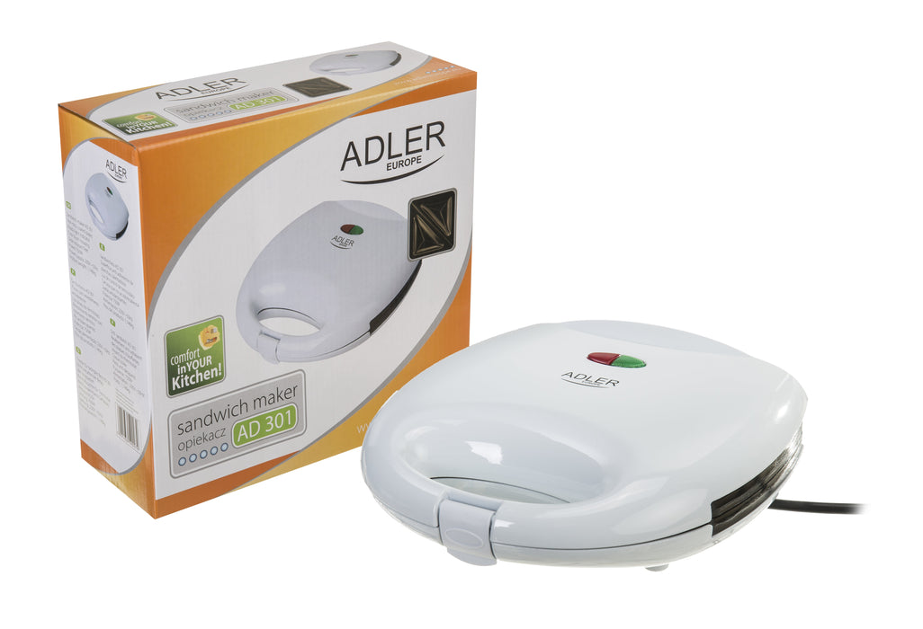 EAN 5901436590279 - Adler AD 301 sandwichera 750 W Blanco imagen 6