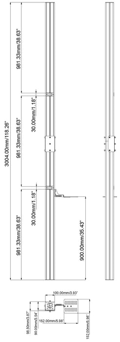 EAN 9749523000005 - Vision VFM-POST soporte para pantalla de señalización Negro imagen 11