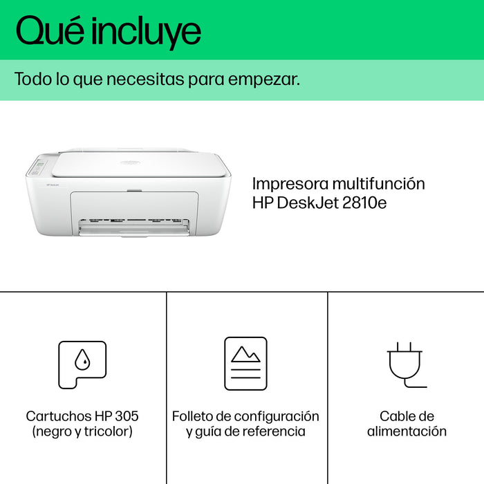 EAN 0196337820050 - HP DeskJet 2810e All-in-One Printer Inyección de tinta térmica A4 4800 x 1200 DPI 7,5 ppm Wifi imagen 7