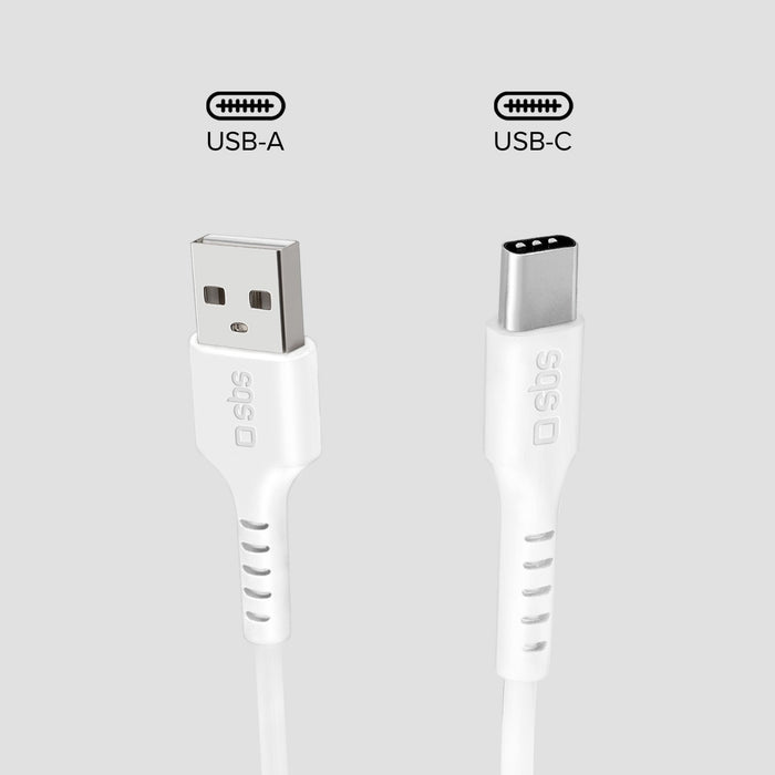 EAN 8018417457654 - SBS TECABLEMICROC10W cable USB USB 2.0 1 m USB A USB C Blanco imagen 3