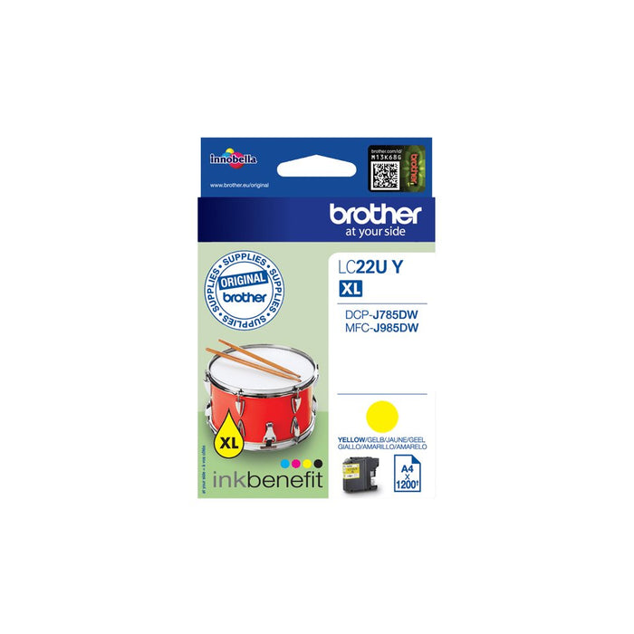 EAN 4977766760096 - Brother LC22UY cartucho de tinta 1 pieza(s) Original Amarillo imagen 3