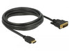 EAN 4043619856558 - DeLOCK 85655 adaptador de cable de vídeo 3 m HDMI tipo A (Estándar) DVI Negro imagen 2