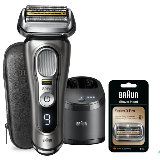 EAN 8700216020206 - Braun Series 9 Pro 9465cc Máquina de afeitar de láminas Recortadora Negro, Plata imagen 1