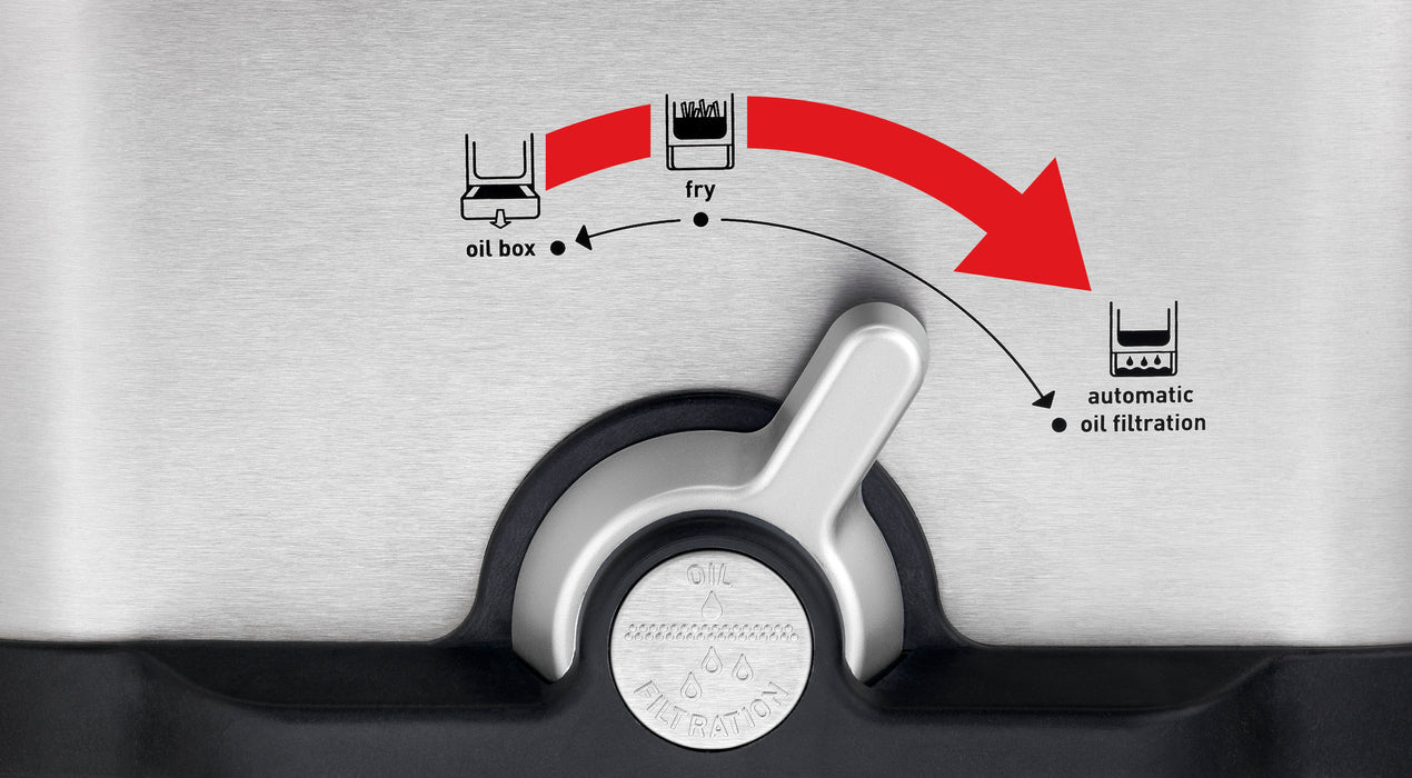 EAN 3045386366545 - Tefal Oleoclean Pro Inox & Design FR8040 Sencillo 3,5 L 2300 W Negro, Acero inoxidable imagen 11