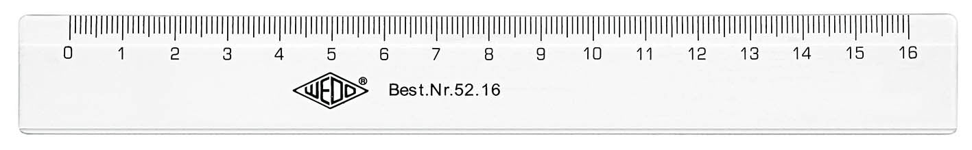 EAN 4003801031460 - Wedo 52 16 cirterio 160 mm Plástico Transparente 1 pieza(s) imagen 1