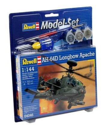 EAN 4009803640464 - Revell AH-64D Longbow Apache Maqueta de helicóptero de combate Kit de montaje 1:144 imagen 1