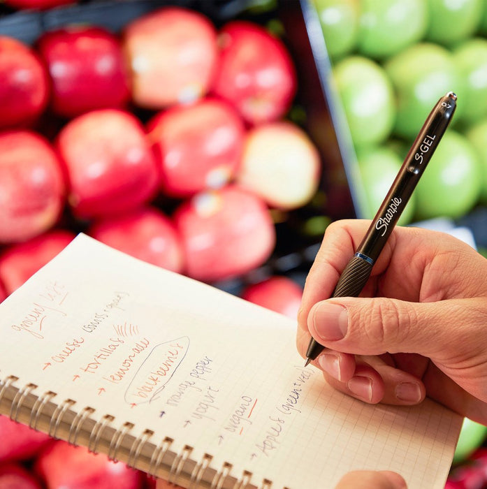 EAN 3026981365980 - Sharpie S-Gel Bolígrafo de gel de punta retráctil Negro 3 pieza(s) imagen 6