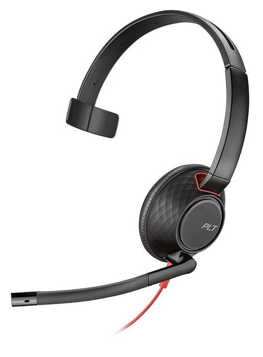 EAN 0017229158610 - Poly Blackwire 5210 Auriculares Alámbrico Diadema Llamadas/Música USB tipo A Negro, Rojo imagen 1