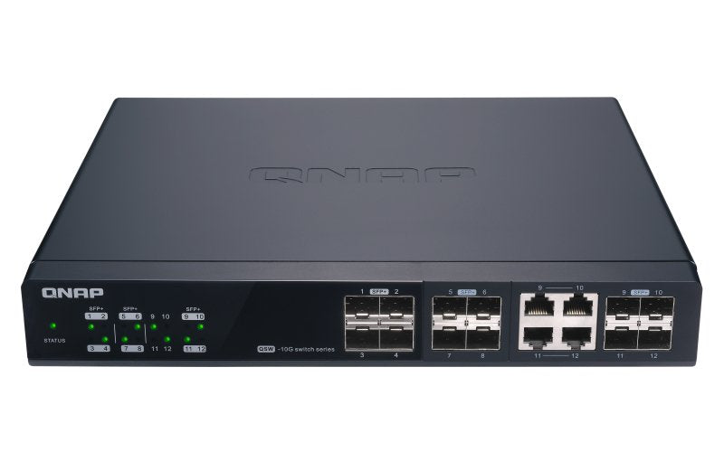 EAN 4713213517826 - QNAP QSW-M1204-4C switch Gestionado 10G Ethernet (100/1000/10000) Negro imagen 2